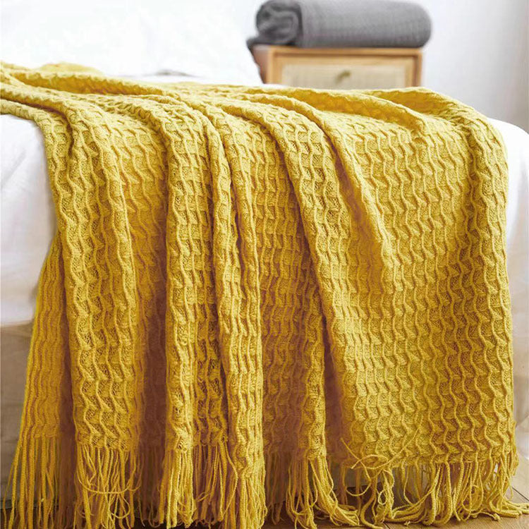 HomeHaven Woven Shawl Blanket
