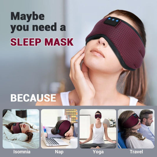 Synchrad Bluetooth Smart Sleep Eye Mask Insomnia Relief for Travel & Relaxation