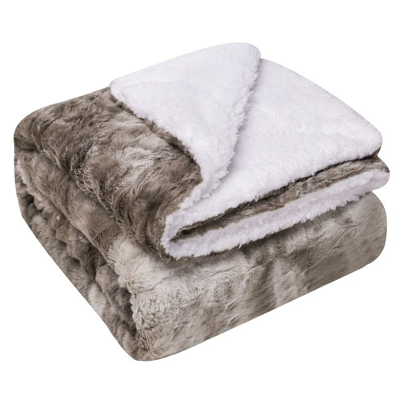 ToastyLoom Thickened Flannel Lamb Wool Blanket
