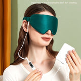Influxzx Heated Silk Eye Mask Temperature Control Hot Compress Sleep Aid for Comfort & Relaxation