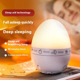 Lucided Egg-Shaped White Noise Sleep Aid Lamp Timer Decompression USB Rechargeable for Relax & Sleep
