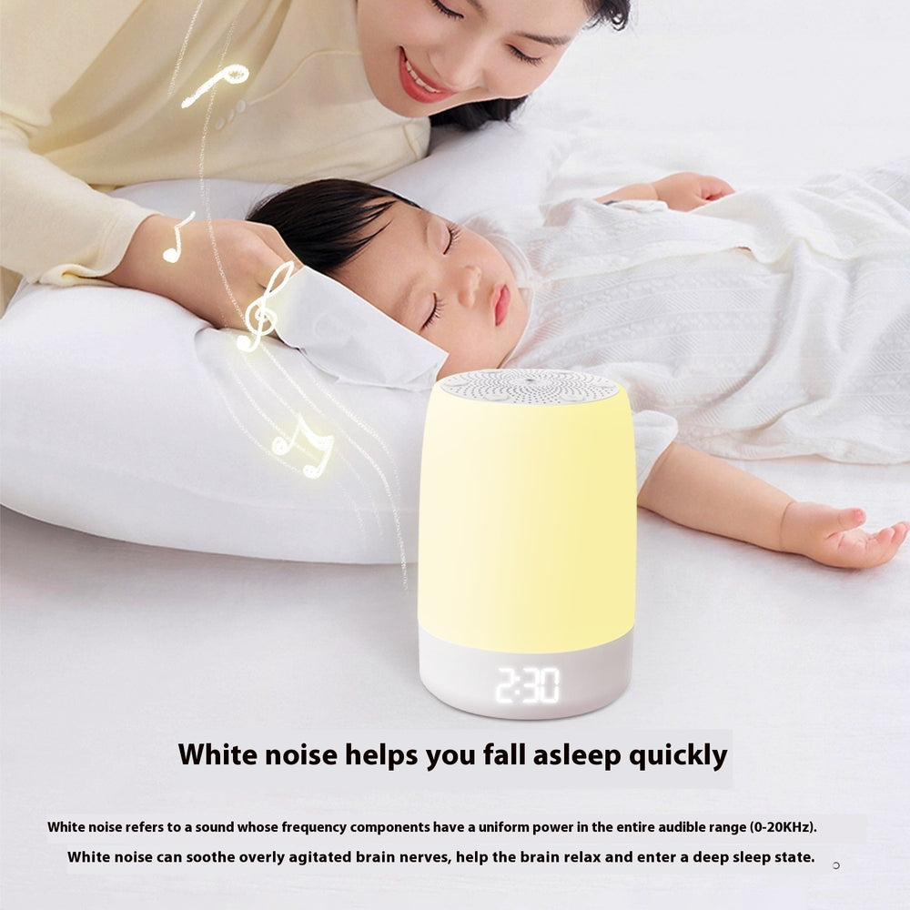 Syncizx White Noise Wake-Up Light Alarm Clock Sleep Aid & Sunrise LED for Peaceful Night & Relaxation