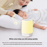 Syncizx White Noise Wake-Up Light Alarm Clock Sleep Aid & Sunrise LED for Peaceful Night & Relaxation