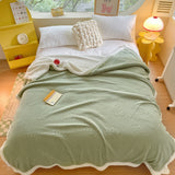 SnoozeHaven Double-Layer Berber Fleece Blanket