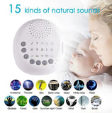 Pebbleo White Portable Noise Machine Baby Sleep Device for Sleeping & Relaxation