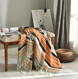 HearthHug Fringed Knitted Small Blanket