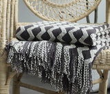 PlushAura Nordic Knitted Blanket