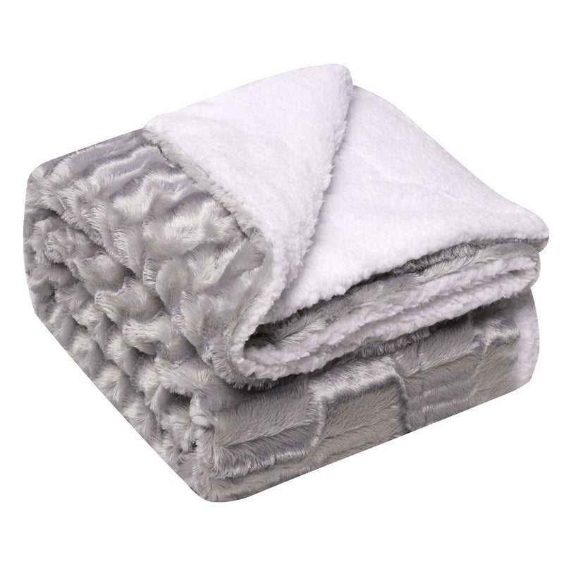 ToastyLoom Thickened Flannel Lamb Wool Blanket