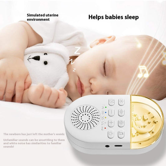 Cradled White Noise Baby Sleep Aid Machine Portable Infant Soothing Sound Device for Relaxation & Comfort