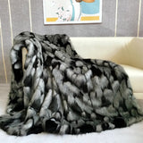 CozyCraze Peacock Fur Blanket