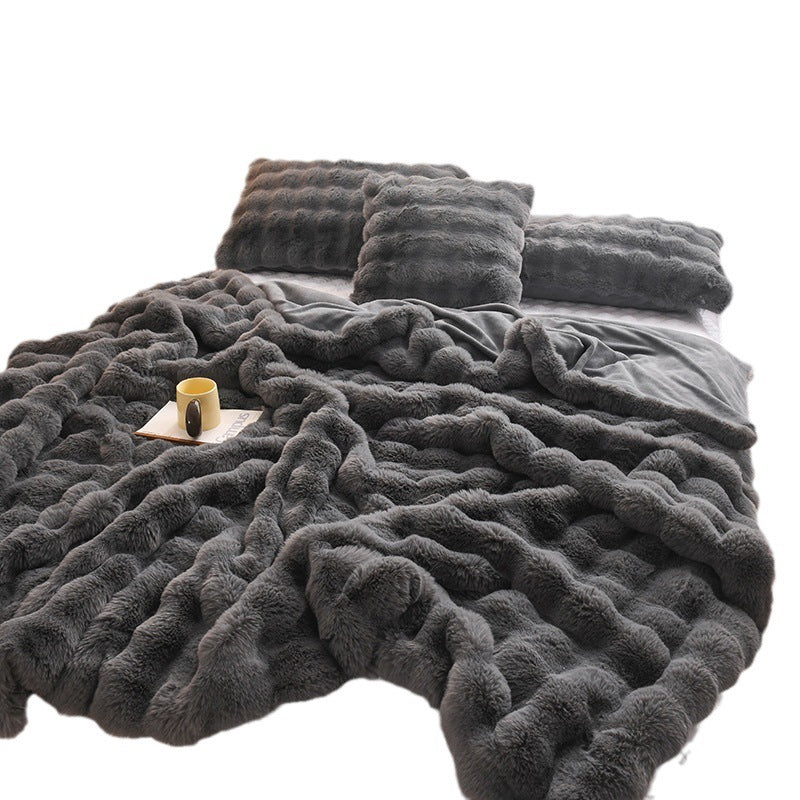CozyCloud Rabbit Velvet Blanket