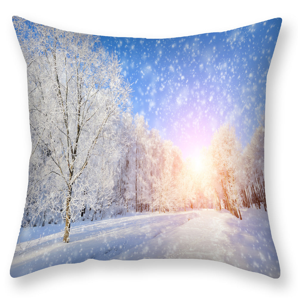 LuxeSlumber Snow Landscape Pillowcase