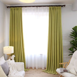 Nighture Pure Color Linen Curtain