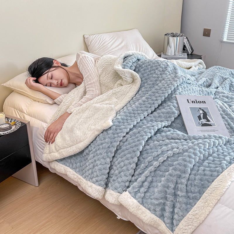 JIcyLoom Jacquard Lambswool Blanket