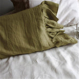 VelvetAura Linen Fishtail Pillowcase