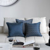 DreamLuxe Denim Blue Minimalist Living Room Sofa Pillow