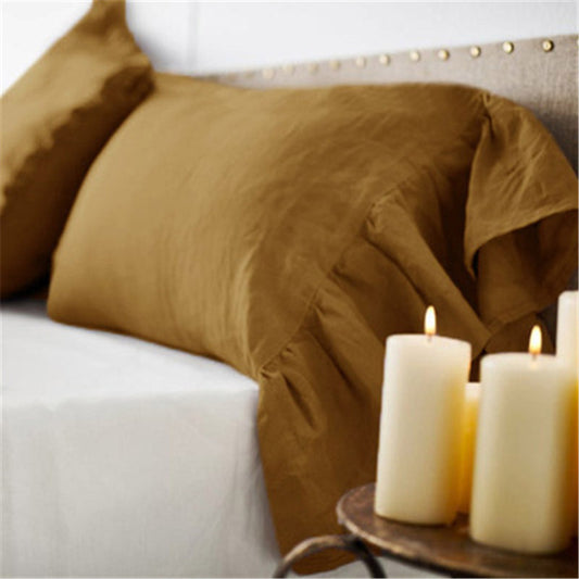 VelvetAura Linen Fishtail Pillowcase
