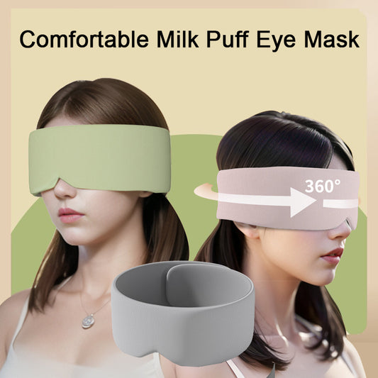 Confectuszx Silk Cotton Padded Sleeping Mask Full Light-Blocking & Comfort Sleep Aid for Full Shading & Comfort Sleep
