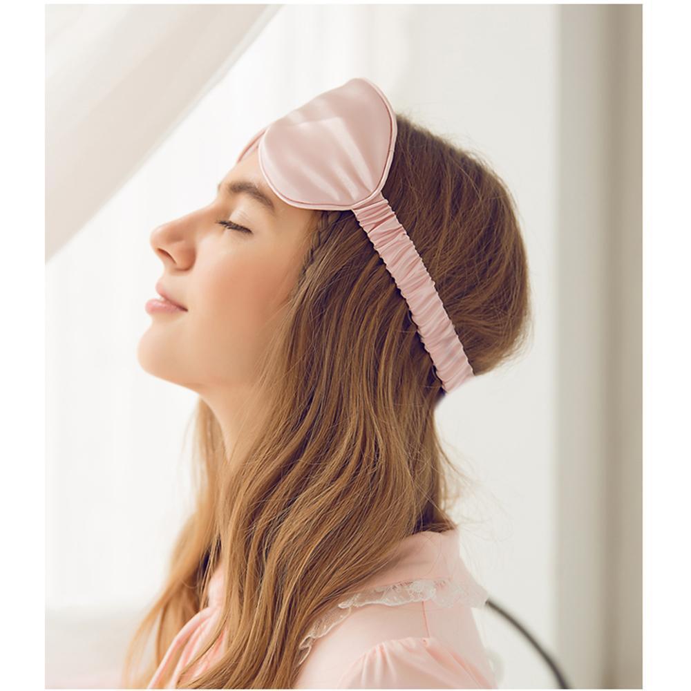 Trioizx Silk Sleep Eye Mask Natural Comfort for Light Blocking & Restful Sleep