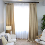 Nighture Pure Color Linen Curtain