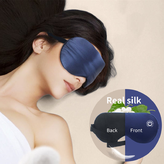 Bifacev Eye Mask Double-Sided Silk USB Rechargeable with Hot Compress & Steam for Relaxation & Sleep