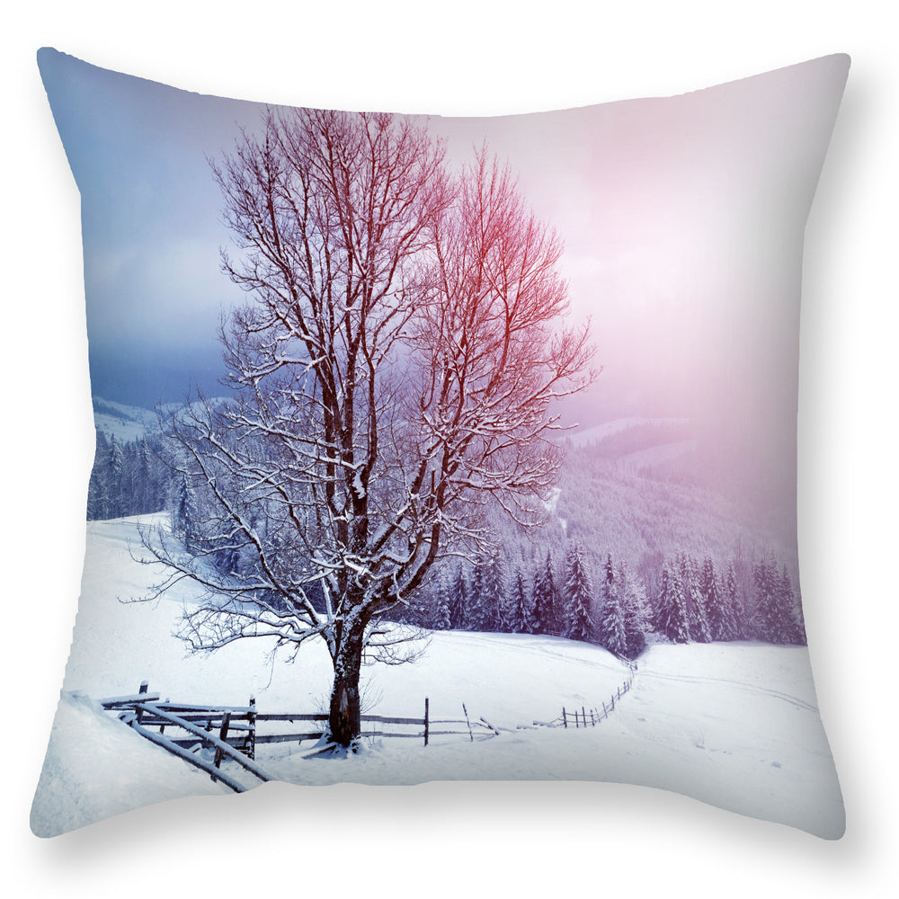 LuxeSlumber Snow Landscape Pillowcase
