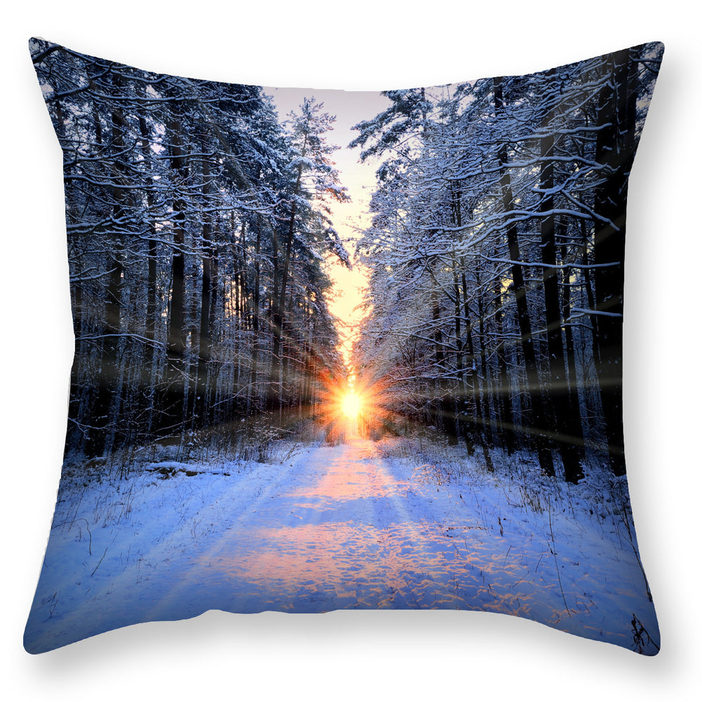 LuxeSlumber Snow Landscape Pillowcase
