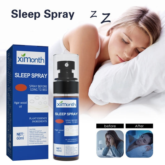 XiMonth Aromatherapy Sleep Care Spray Relieve Stress & Relax 60ml for Better Sleep & Relaxation
