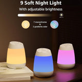 Lolaixe White Noise Insomnia Help Device with Seven-Color Night Light for Comfort & Relaxation