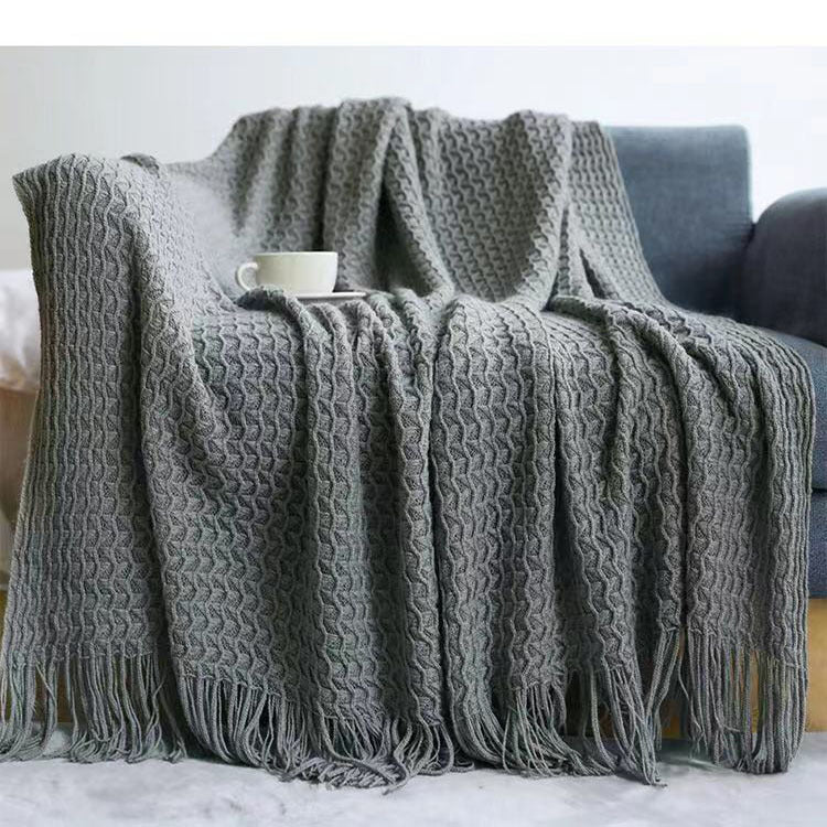 HomeHaven Woven Shawl Blanket