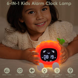 Litchie Cartoon Alarm Clock White Noise Phone Holder & Night Light for Bedroom & Living Room