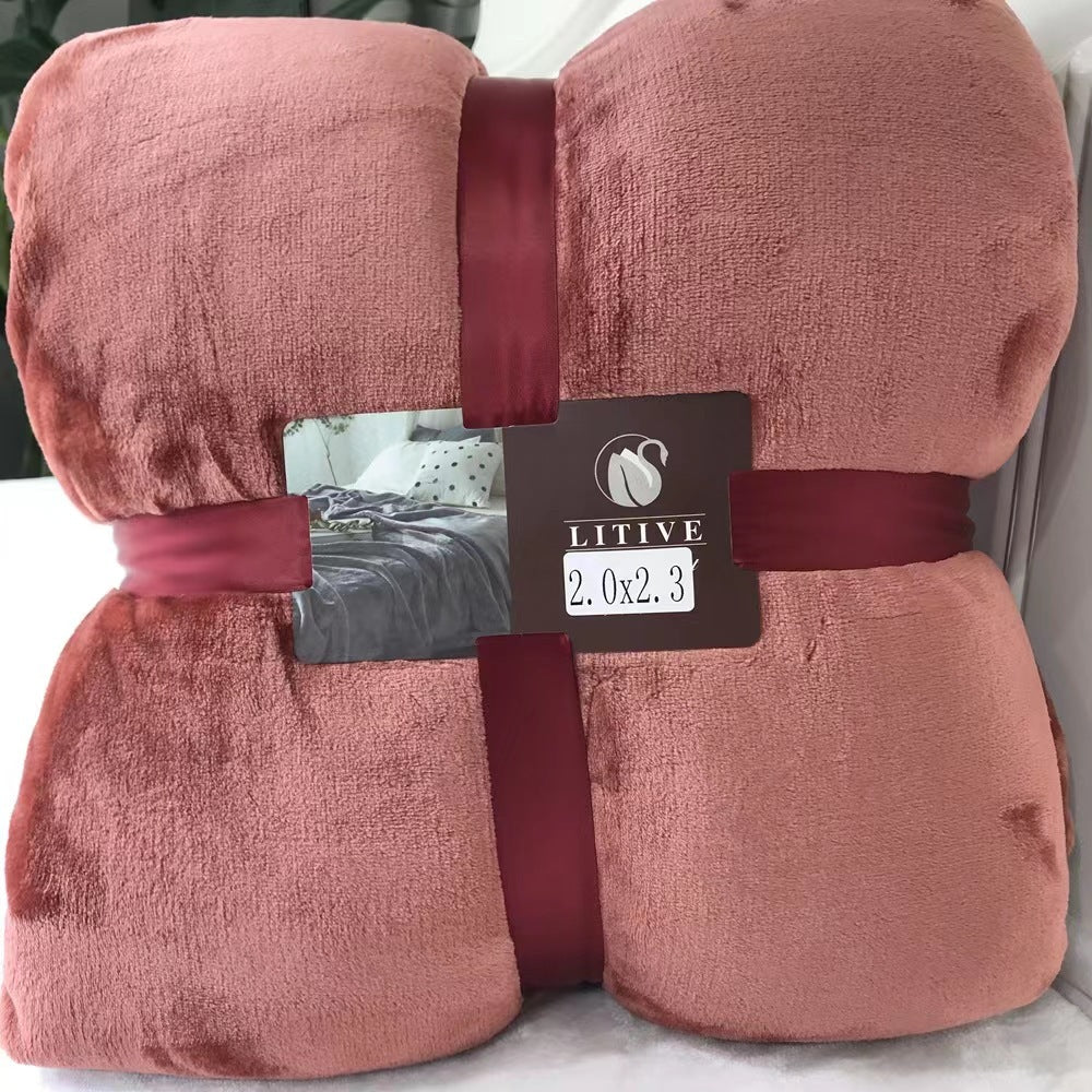 SoftLuxe Coral Velvet Flannel Blanket