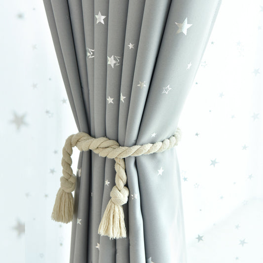 Obscura Star Shaped Blackout Curtains Modern Minimalist Fabric for Bedroom & Living