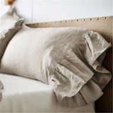 VelvetAura Linen Fishtail Pillowcase