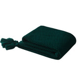 YarnAura Fringed Knitting Wool Blanket