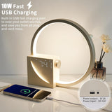 Equinoxn Alarm Clock White Noise USB Charging Touch Night Lamp for Home & Bedroom