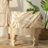 DreamSilk Tassel Tufted Pillow Cover