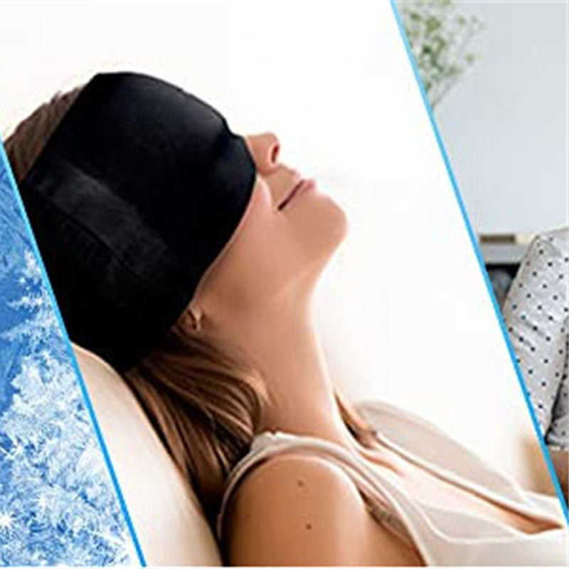 Cryo Ice Headache Eye Mask Home & Travel for Cold Therapy & Pain Relief