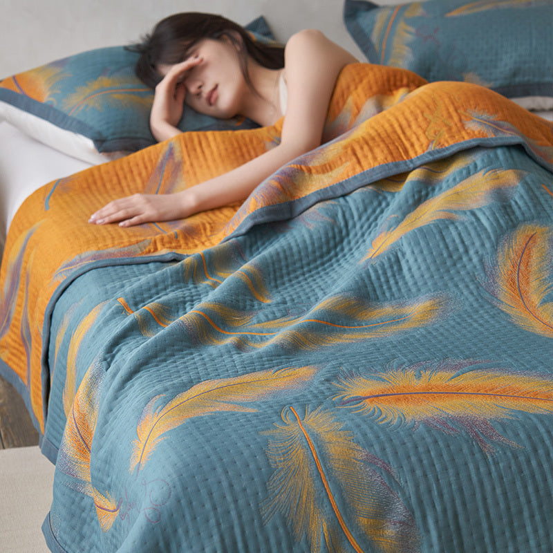 MoonGlow Cotton Three-Layer Blanket