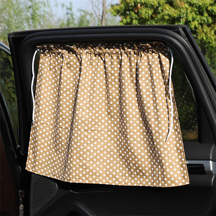 Darkelle Cherry Cotton Car Shade Curtain
