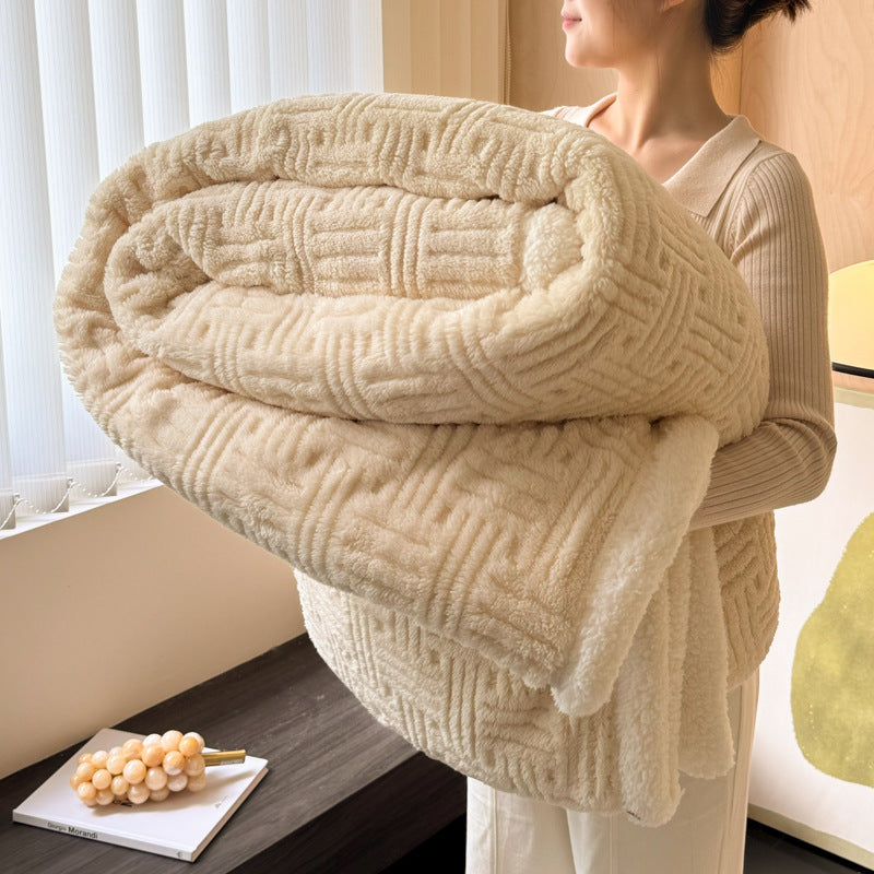 PlushPort Jacquard Lambswool Blanket