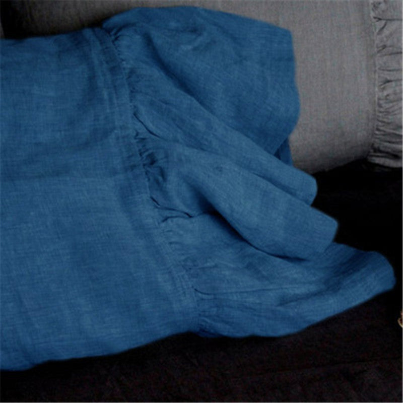 VelvetAura Linen Fishtail Pillowcase