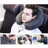CloudHush Inflatable H-Shaped Travel Neck Pillow