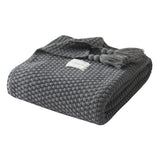 YarnAura Fringed Knitting Wool Blanket