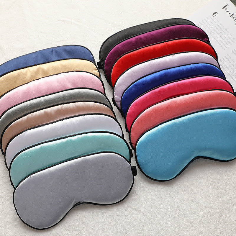 Chromab Artificial Silk Sleep Blackout Eye Mask Solid Color for Sleep & Travel