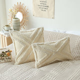 DreamSilk Tassel Tufted Pillow Cover