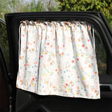 Darkelle Cherry Cotton Car Shade Curtain