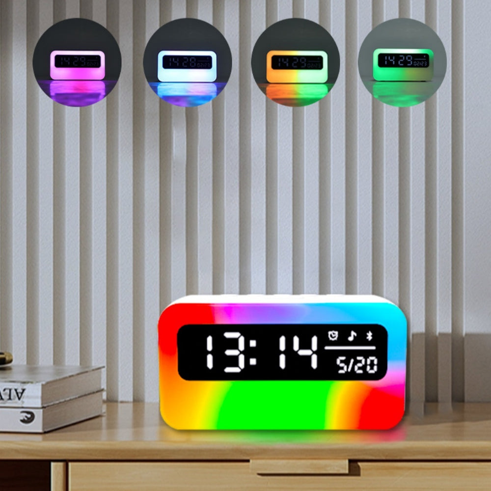 Syncrode White Noise Bluetooth Alarm Clock Speaker Sleep Aid & Music Device for Home Bedroom