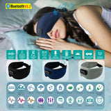 Nyctazx White Noise Bluetooth Eye Mask 3D Ice Silk Sleep Aid for Restful Sleep & Daily Nap