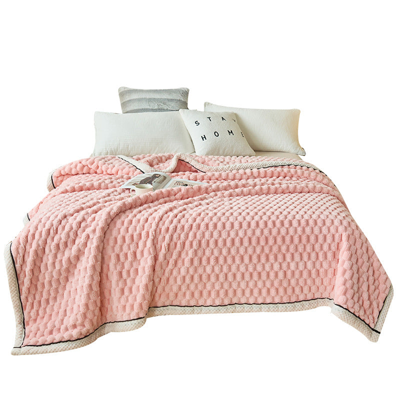 TripTuck Coral Flannel Blanket